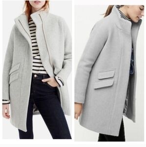 J. Crew Nello Gori Italian Stadium Cloth Cocoon Wool Blend Coat Women’s 12